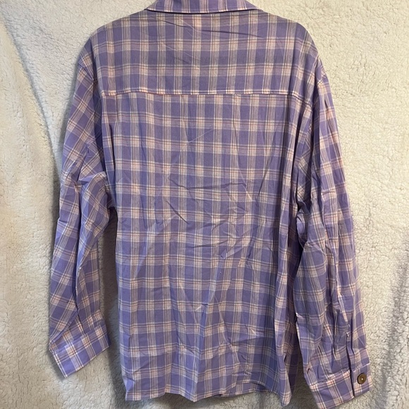 Peach Love California Lavender Plaid Shirt - Picture 2 of 5